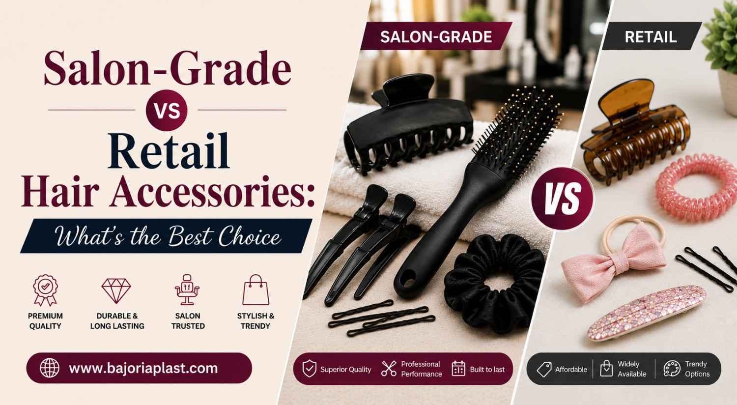 Salon-Grade vs Retail Hair Accessories: What’s the Best Choice?